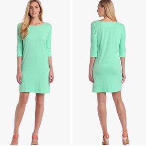 Lilly Pulitzer Cassie Lagoon Green Knit Tunic Sheath Dress